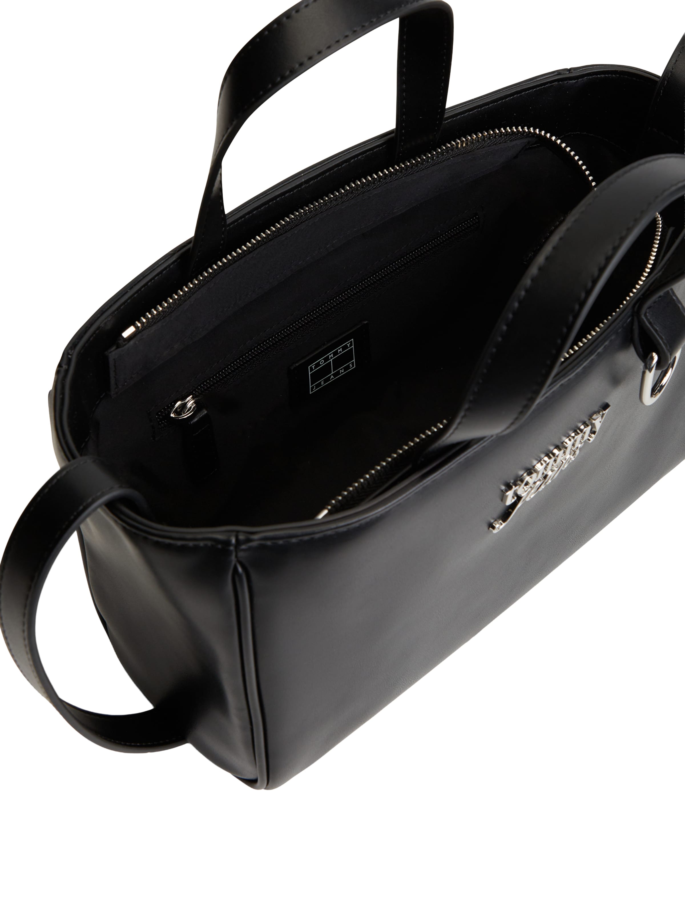 Tommy Jeans - Bolso de mano en negro: arriba