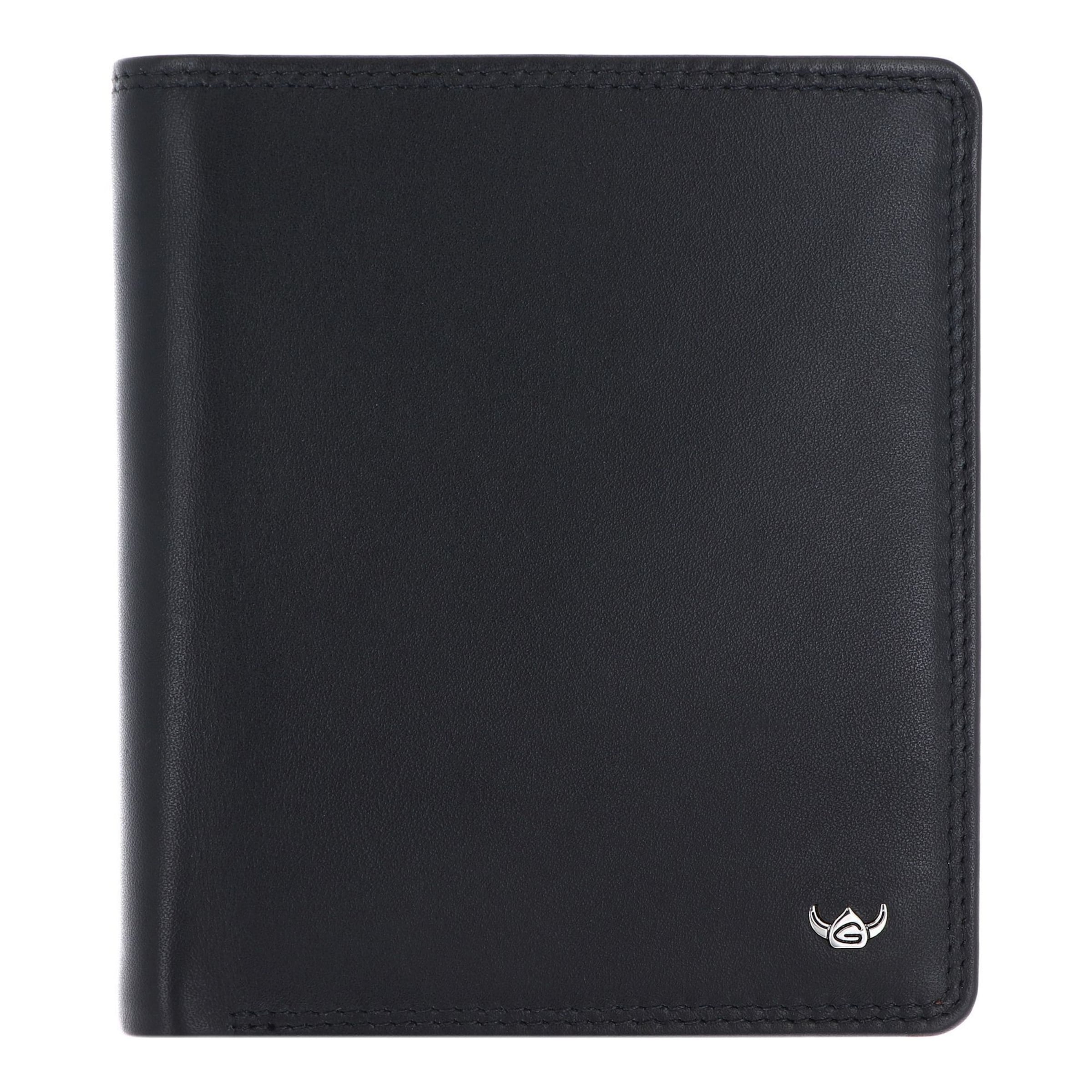 Porte-monnaies 'Polo' GOLDEN HEAD en noir : devant