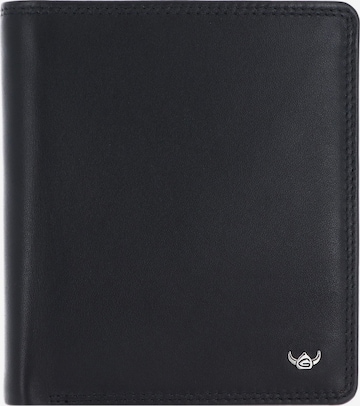 Porte-monnaies 'Polo' GOLDEN HEAD en noir : devant