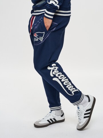 Recovered Tapered Sports trousers 'NFL Patriots Go Pats' in Blue