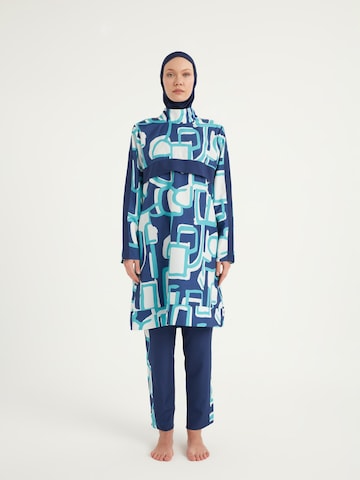 Riva Mera by Marina High neck Badpakjurk 'Riva Mera by Marina' in Blauw: voorkant