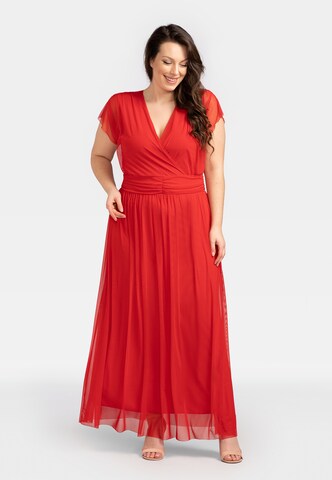 Karko Evening Dress 'MANUELA' in Red: front