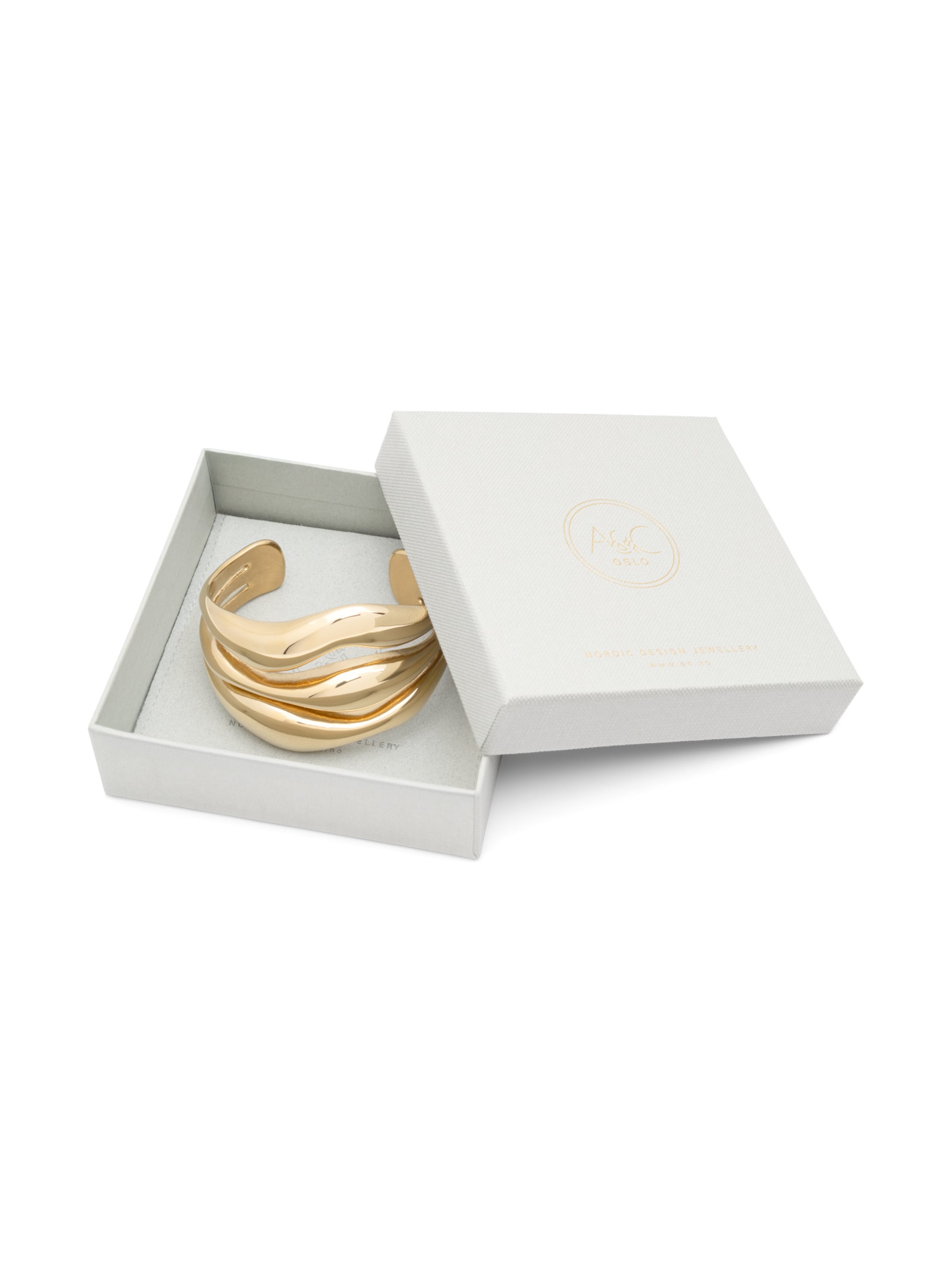 Bracelet 'Steel - Soft Coll' A&C Oslo – Nordic Design Jewellery en or