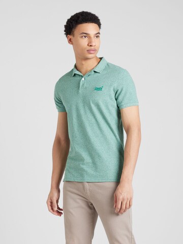 Superdry - Camiseta 'Classic' en verde: frente