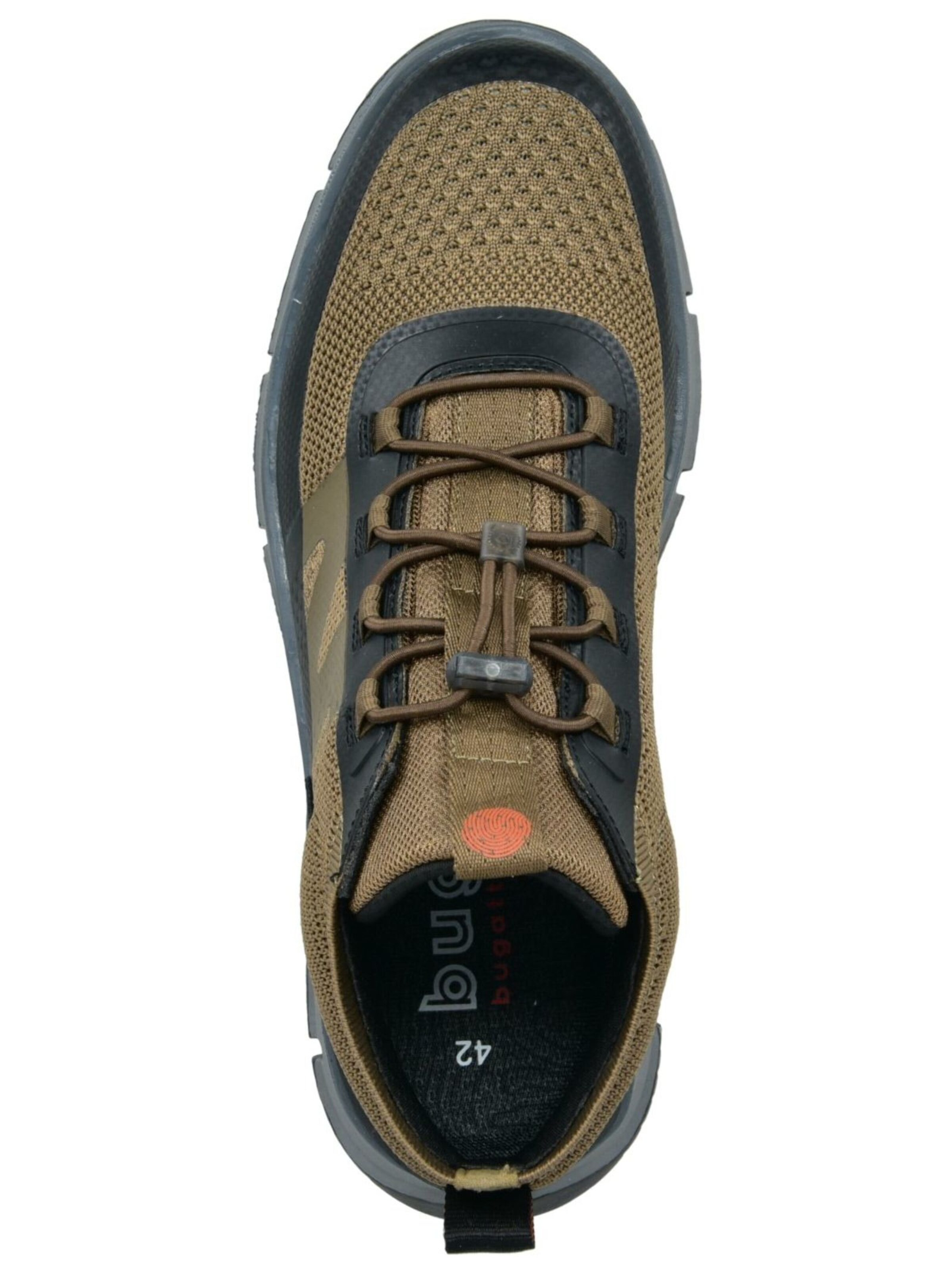 Scarpa stringata sportiva di bugatti in beige