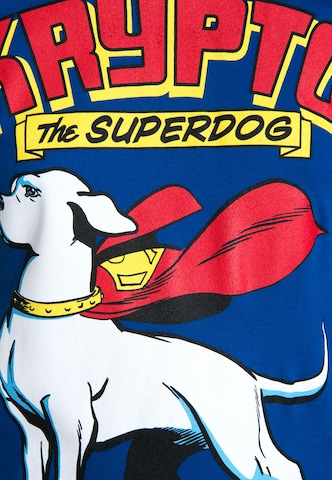 LOGOSHIRT Shirt 'Krypto the Superdog' in Blauw