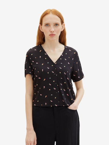 TOM TAILOR DENIM Blouse in Black