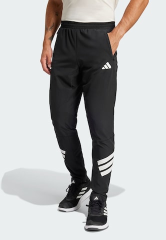 ADIDAS PERFORMANCE Slimfit Sporthose 'Gym+' in Schwarz: Vorderseite
