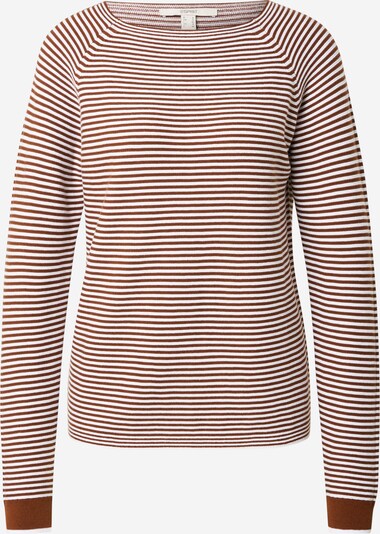 ESPRIT Pullover in karamell / weiß, Produktansicht