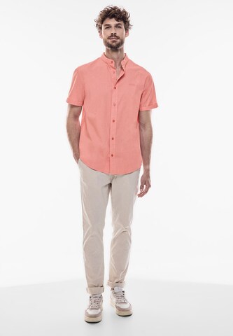 Street One MEN Regular fit Button Up Shirt in Orange