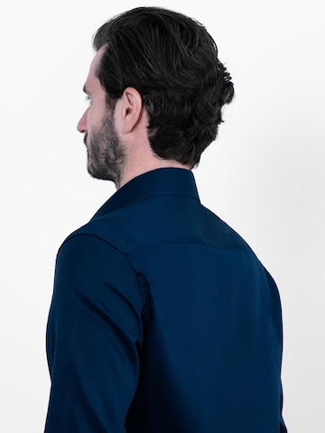 Vercate - Slim Fit Camisa clássica 'No. 2' em azul