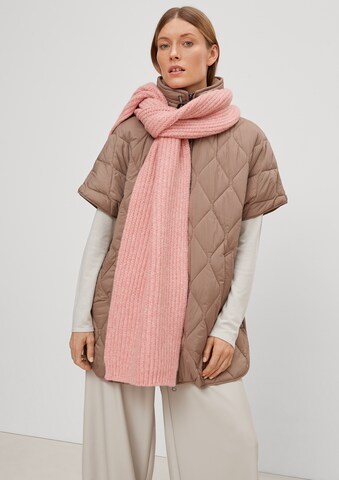 COMMA Scarf in Pink: back