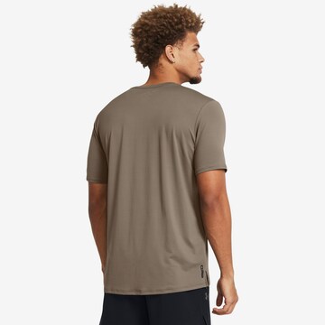UNDER ARMOUR Performance Shirt 'Rush Energy SS' in Brown