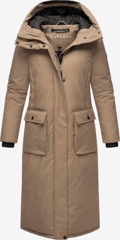NAVAHOO Χειμερινό παλτό 'Wolkenfrost XIV' σε μπεζ