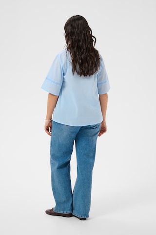 KAFFE CURVE Bluse 'Valeria' in Blau
