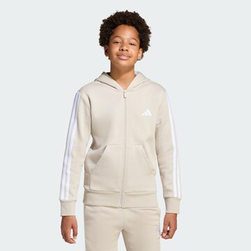 Giacca di felpa sportiva 'Essentials' di ADIDAS SPORTSWEAR in beige: frontale