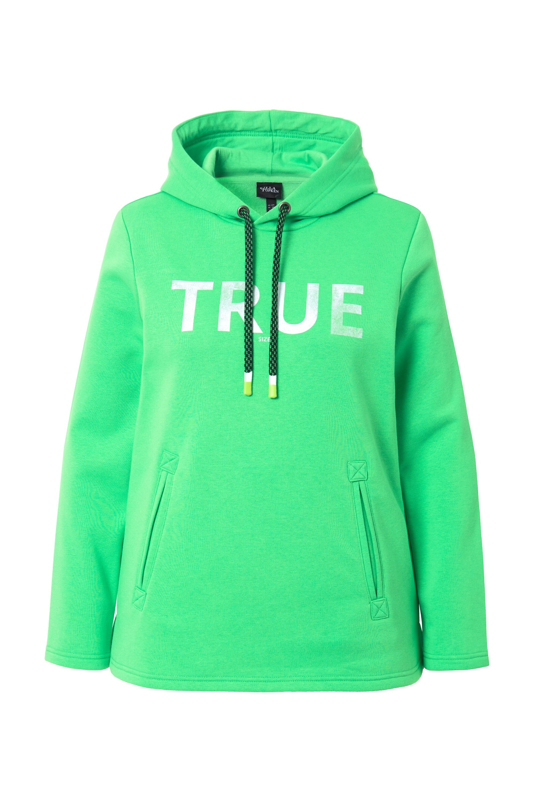 Ulla Popken Sweatshirt in Groen: voorkant