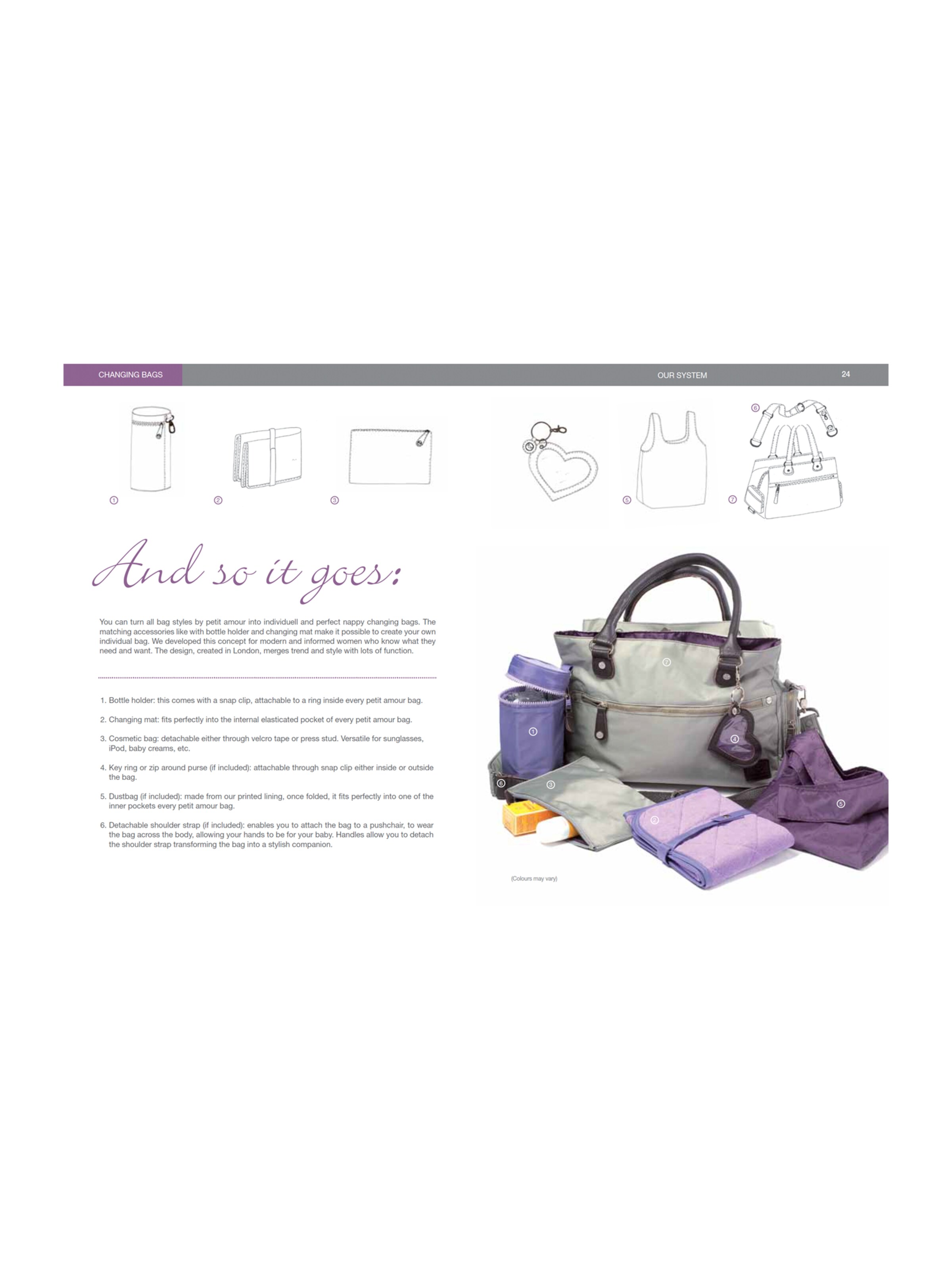 petit amour Previjalna torba | rjava barva