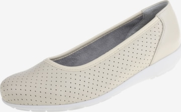 Natural Feet Ballerina 'Annabelle' in Beige: voorkant