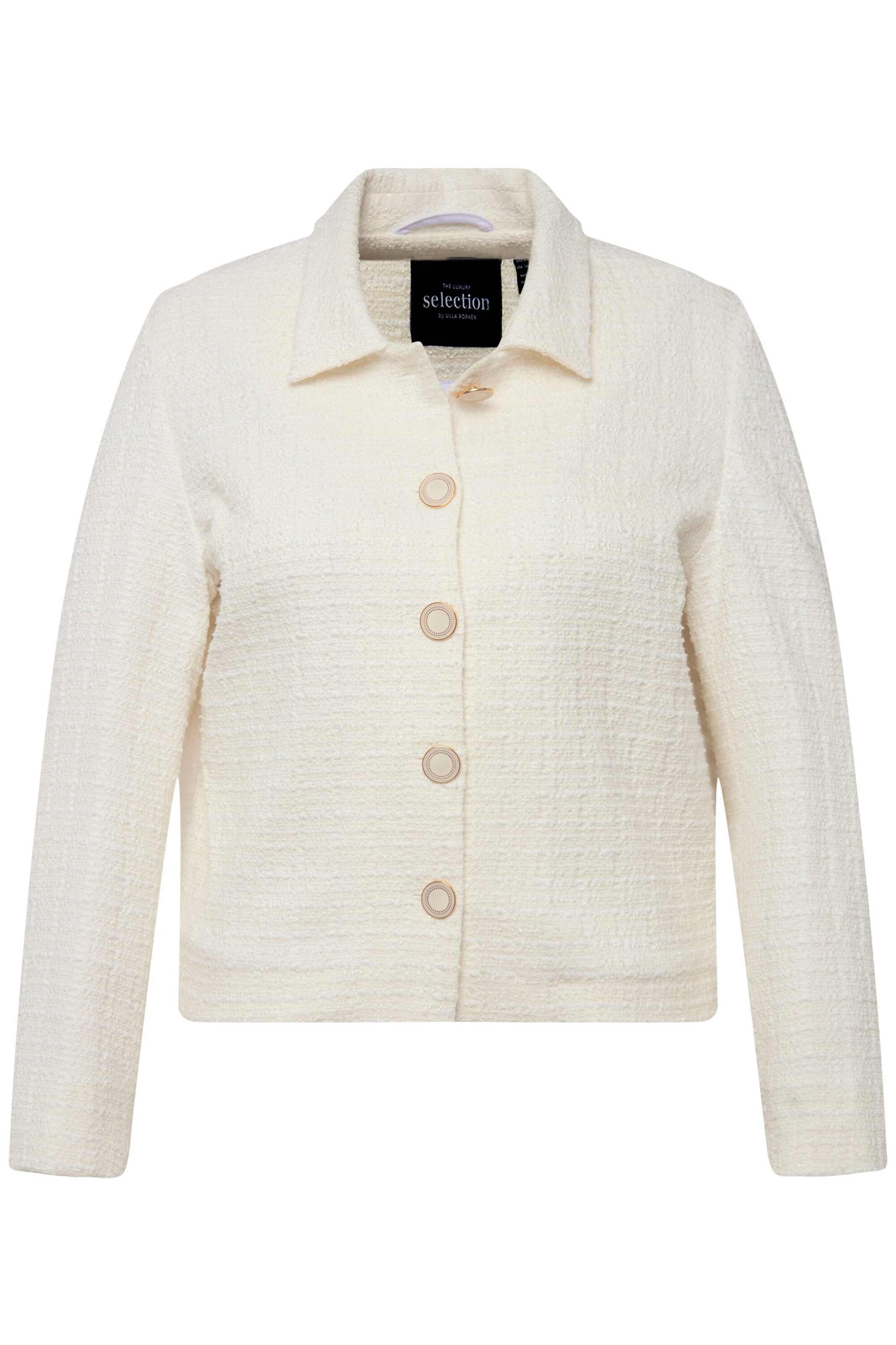 Ulla Popken Jacke in Weiß: Vorderseite