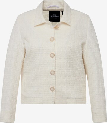 Ulla Popken Between-Season Jacket in White: front