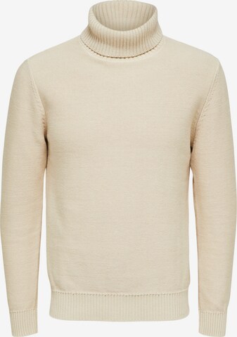 SELECTED HOMME - Jersey 'Axel' en beige: frente