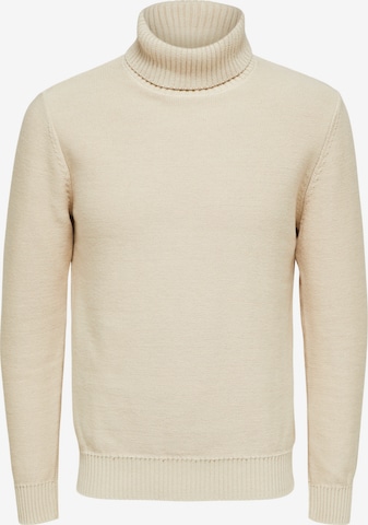 SELECTED HOMME Pullover 'Axel' i beige: forside