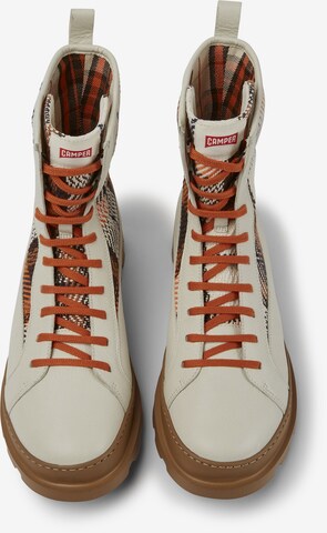 CAMPER Lace-Up Ankle Boots 'Brutus' in Beige