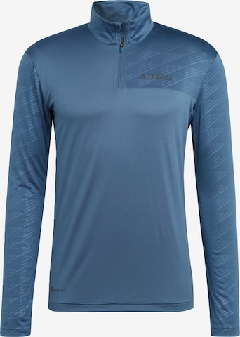 ADIDAS TERREX Performance shirt 'Multi' in Blue: front