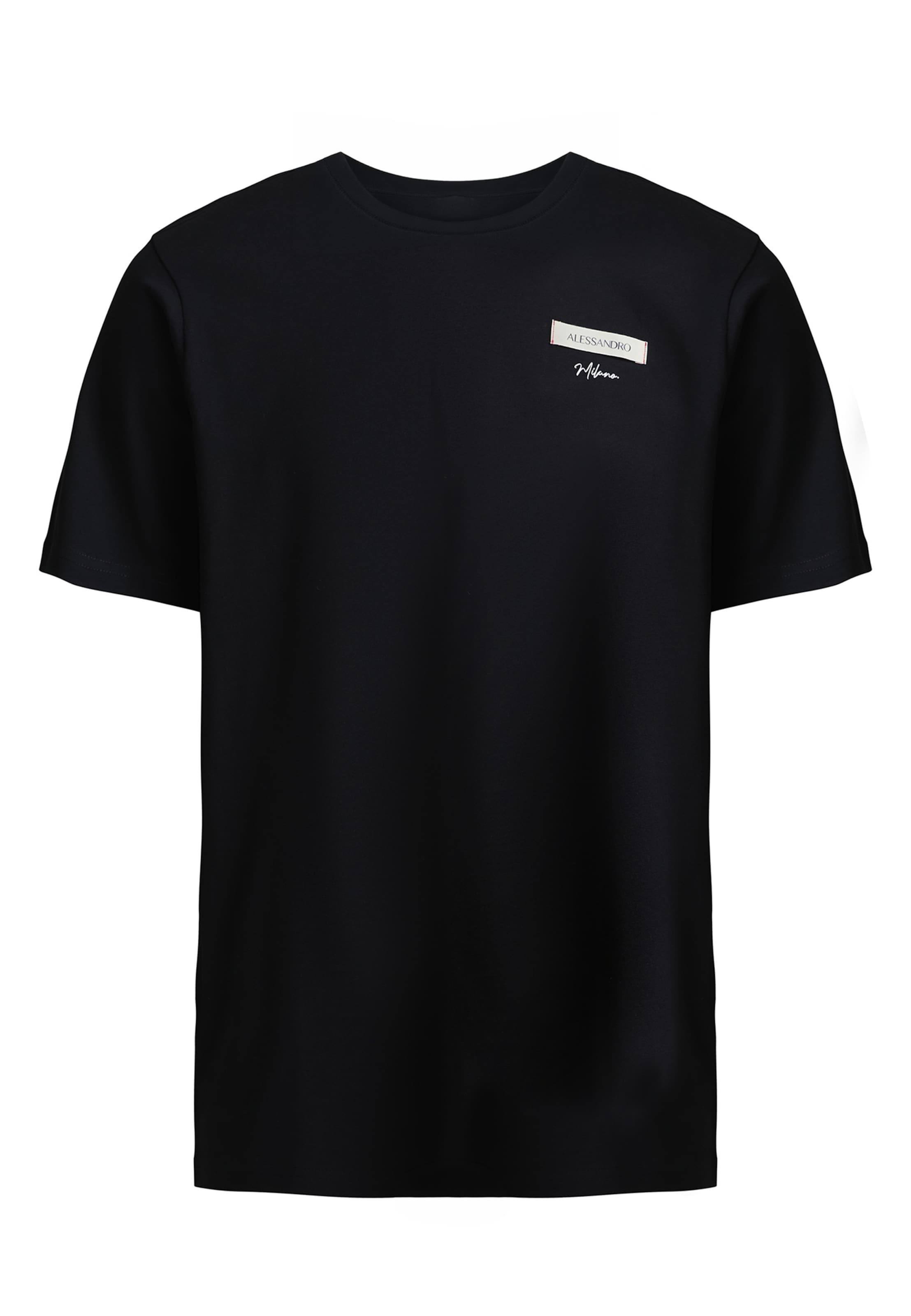 Alessandro Zavetti Shirt 'Cenerello' in Black: front