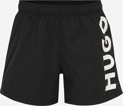 HUGO Red Board Shorts 'ABAS' in Black / Off white, Item view