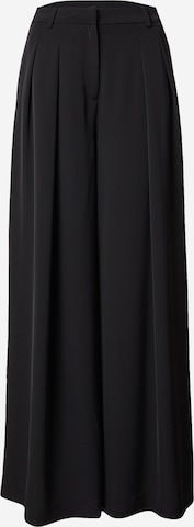 King Louie Wide Leg Laskoshousut 'Marnie Fanna' värissä musta: etupuoli