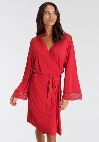 LASCANA Dressing Gown in Red