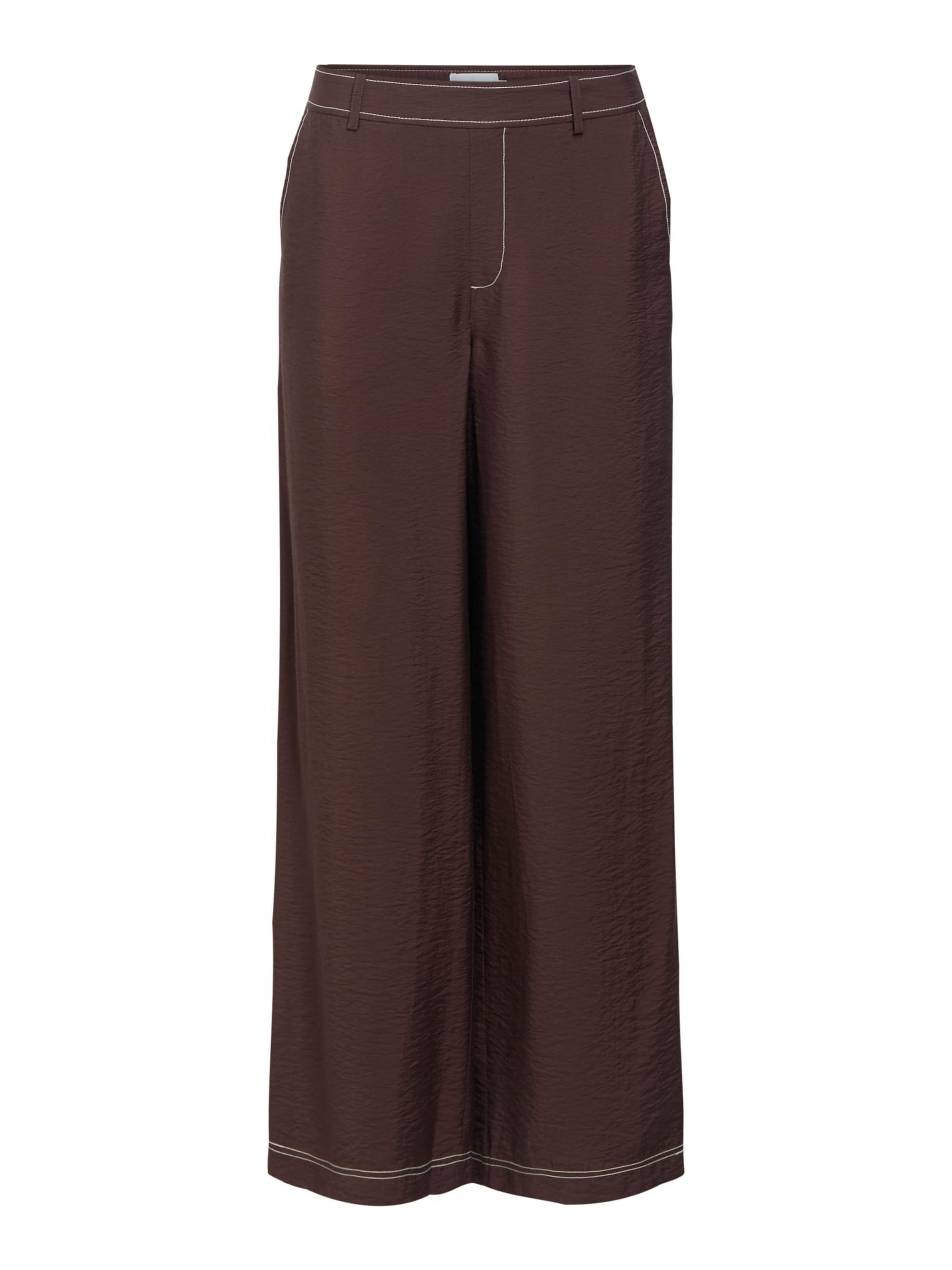 OBJECT Pantalon en 38 en brun foncé, Vue avec produit