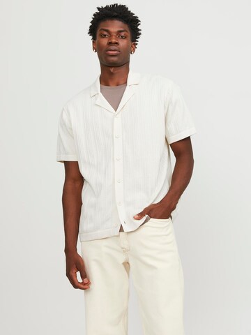 JACK & JONES - Casaco de malha 'VALENCIA' em branco: frente