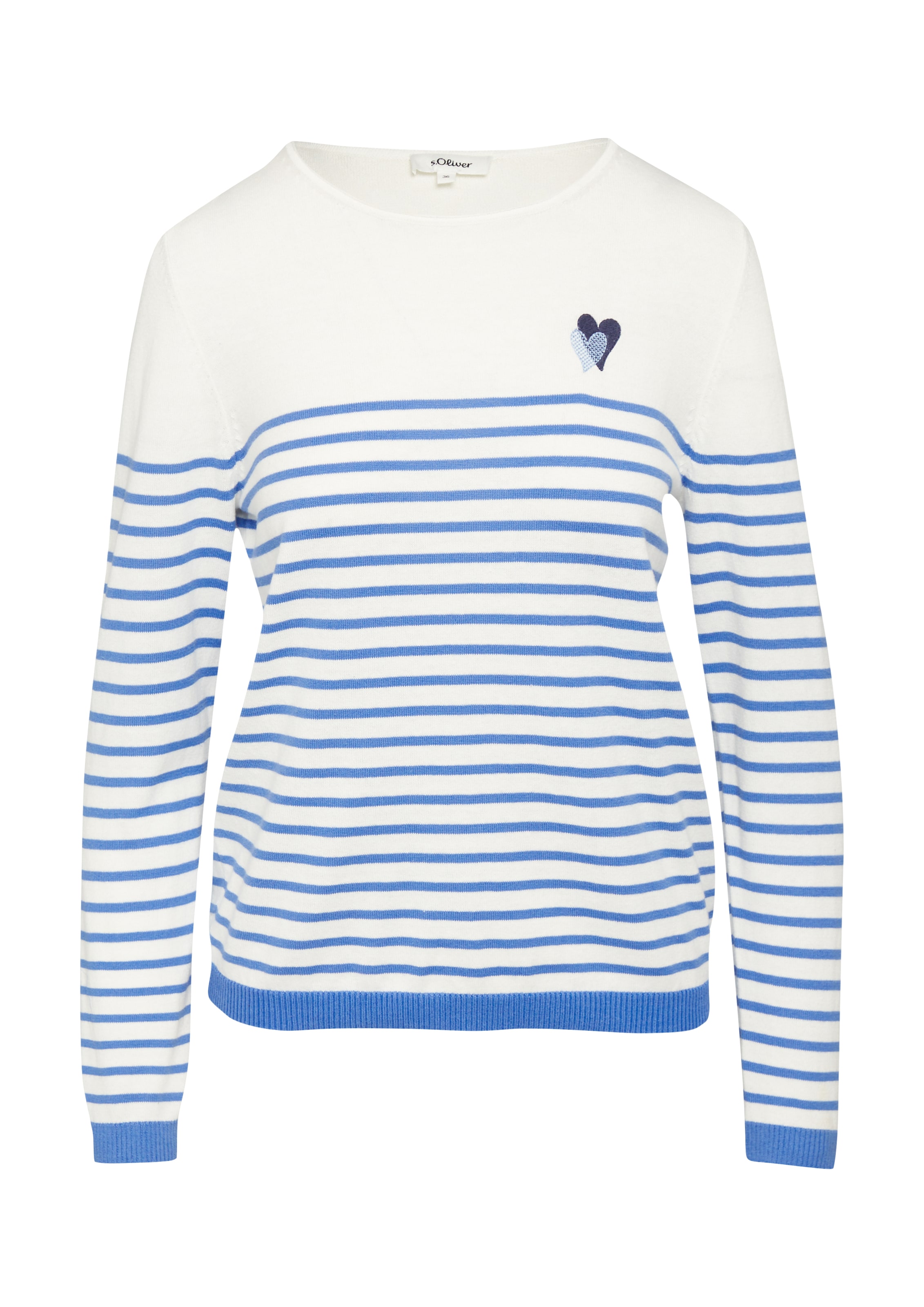 s.Oliver Trui in Blauw: voorkant