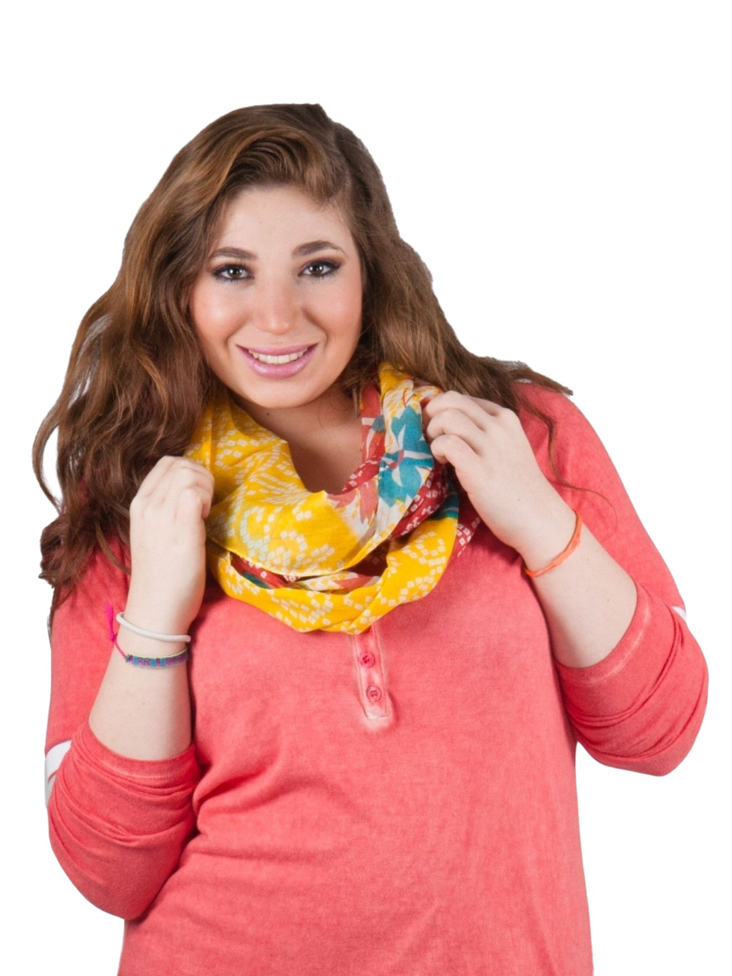 Sunsa Tube Scarf 'Sunsa' in Red