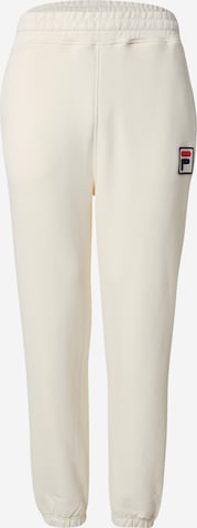 balta FILA Siaurėjantis Sportinės kelnės 'BAYDON': priekis