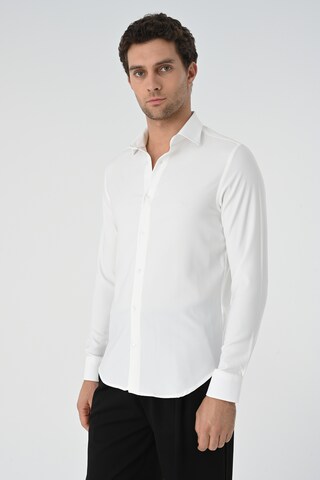 Antioch Slim Fit Риза в бяло