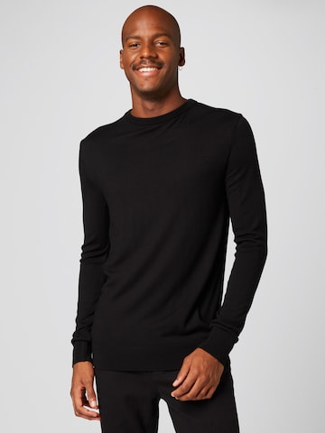 ABOUT YOU x Alvaro Soler Sweater 'Ian' in Black: front