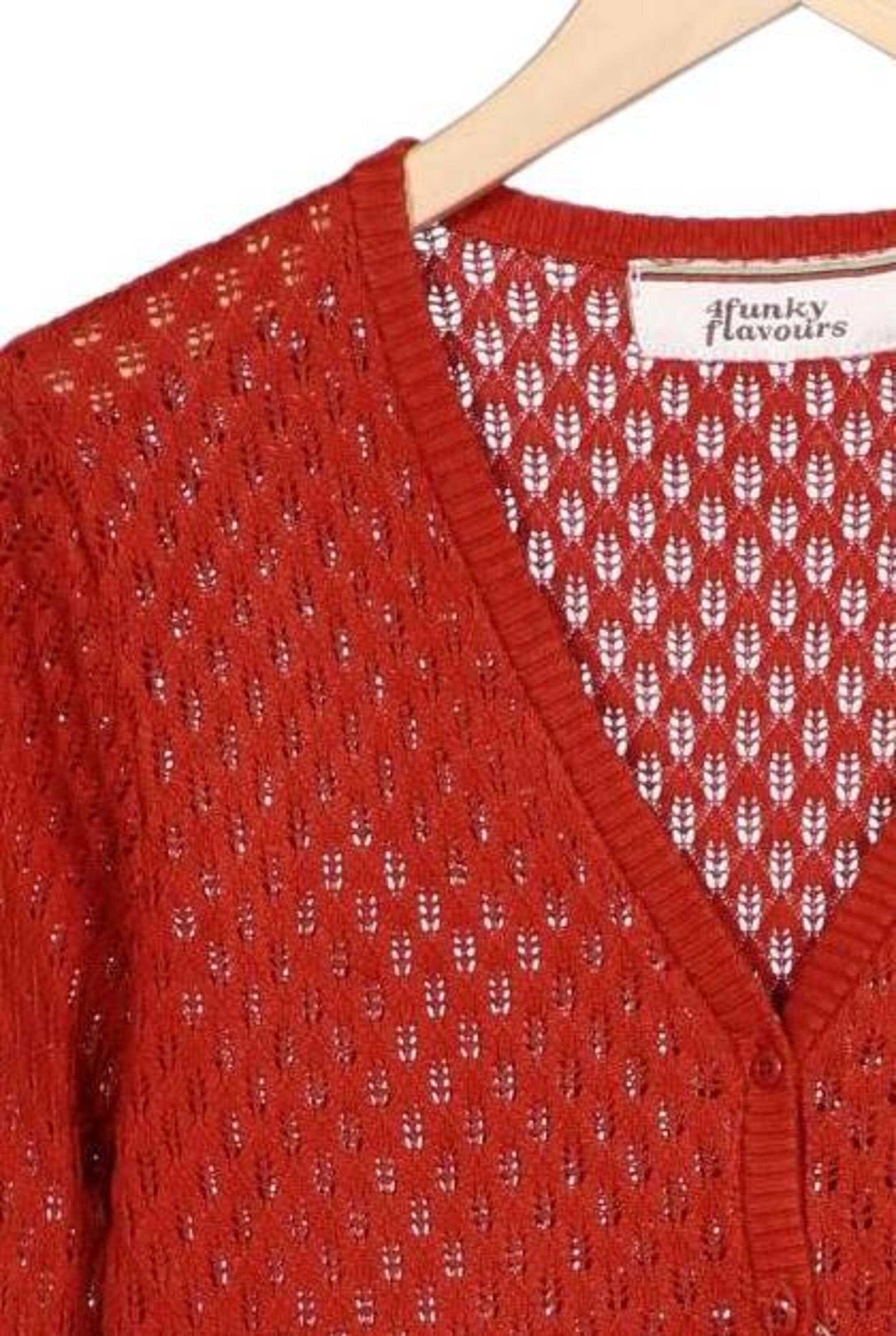 4funkyflavours Strickjacke XS in Rot