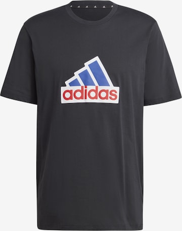 ADIDAS PERFORMANCE Performance shirt in Black: front