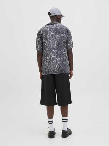 JACK & JONES Comfort fit Overhemd 'JCOInfinity' in Zwart