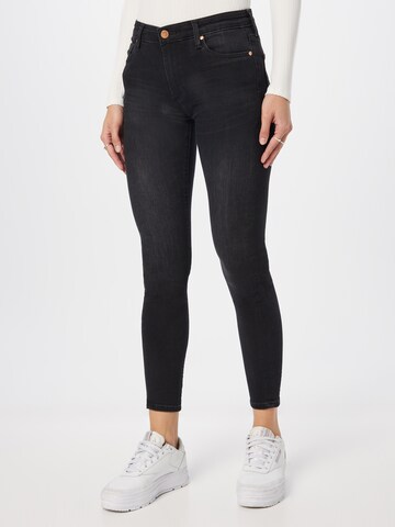 AG Jeans Skinny Jeans 'FARRAH' in Black: front