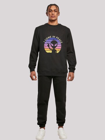F4NT4STIC Sweatshirt 'Alien Peace Sunset' in Zwart