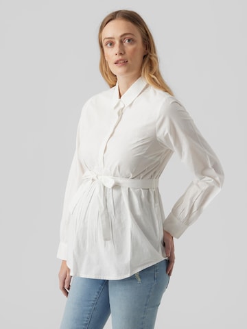 MAMALICIOUS Bluse 'Leticia' i hvid: forside