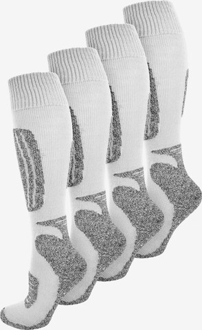 normani Athletic Socks in White: front