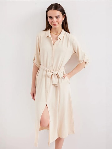 Bigdart - Vestido 'Midi' em bege