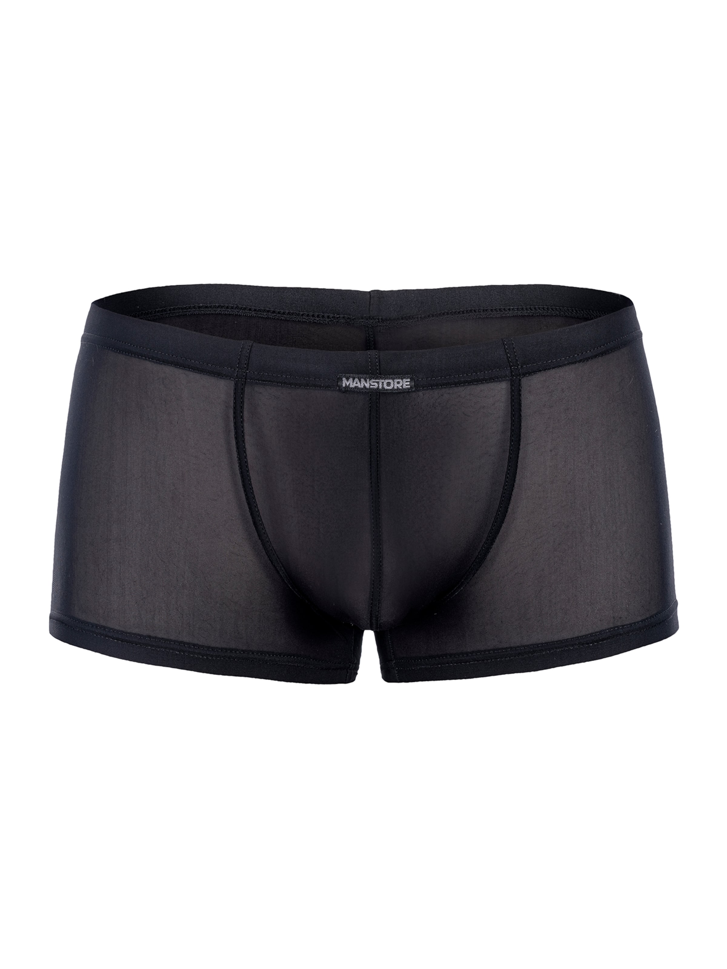 Manstore Boxer shorts ' M101 Micro Pants ' in Black: front