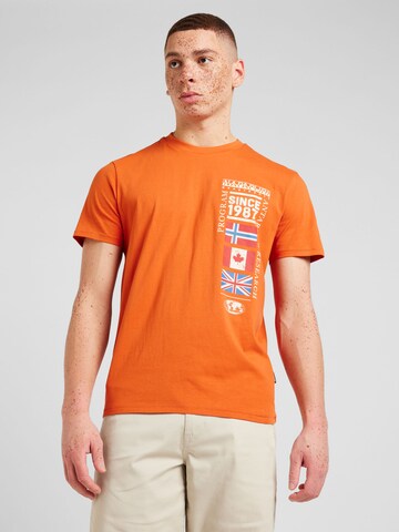 T-Shirt 'TURIN 1' NAPAPIJRI en orange : devant